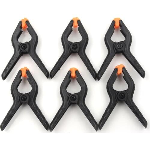 6 PCS Hard Plastic Micro Spring Clamps Set DIY Tools Grip Clips Drop ship New