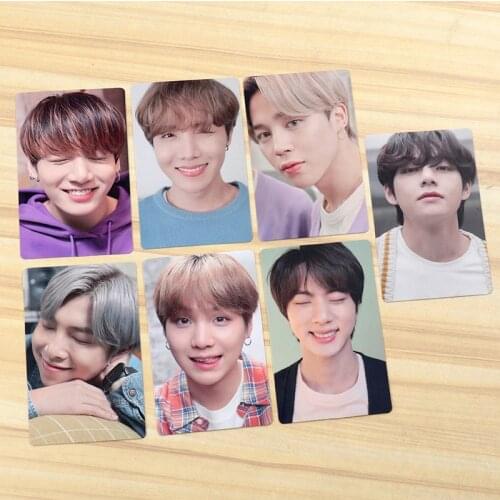 New South Korean Groups Kpop Bangtan Boys Members Clearly Cute Photo Cards Earphone LOMO Cards Phone Premium Photos