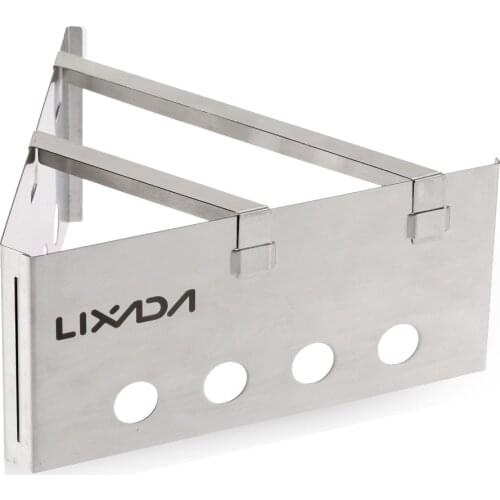 Lixada Portable Stainless Steel Lightweight Wood Stove Outdoor Cooking Picnic Camping Backpacking Burner