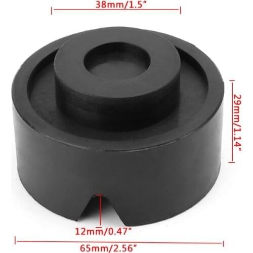 Black V-groove Car Jack Rubber Pad Anti-slip Rail Protector Support Block Heavy Duty For Car Lift