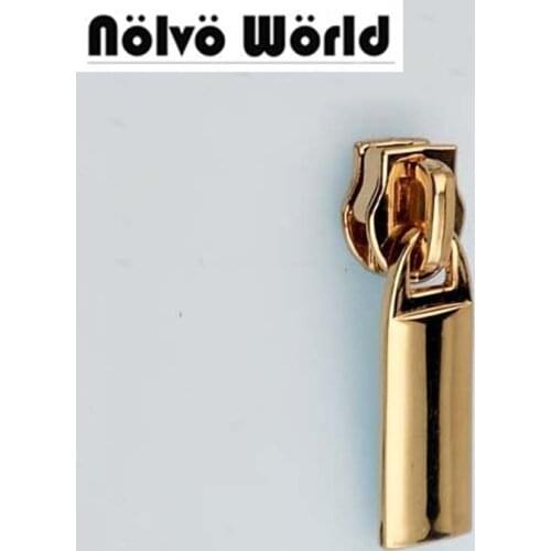 50pcs 5 colors 5# DIY nylon teeth zipper head pullers,No.5 nylon coil zipper puller slider for bags garments sewing