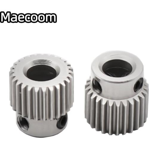 MK8 Gear 36 Tooth Stainless Steel Bore 5MM MK8 Extruder Stepper Motor Pulley Extrusion Wheel Like MK7 For 3D Printers Parts