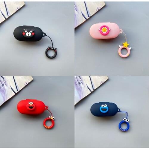 Silicone Protective Cover Shell Anti-fall Earphone Case for OnePlus Buds Z TWS Wireless Bluetooth headsets Accessories with Ring