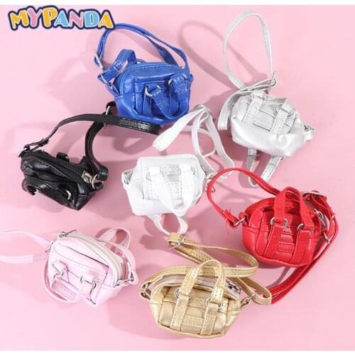 1:6 1 Pcs/lot Fashion Doll Accessories Doll Handbag Lady Leather Bag Purse Accessories Dollhouse Kids Toy