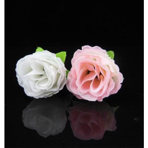 12pcs/lot Free Shipping High Simulated Artificial Flower Hair Clips Hair Pins. Wedding Party Woman Flower Hair Accessory