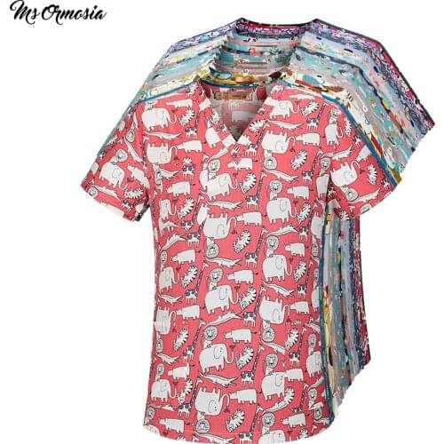 2020 new Cotton Cartoon red scrubs uniform Beauty Salon Nursing Uniform Laboratory Pet Shop Scrub Uniform Workwear spa uniform