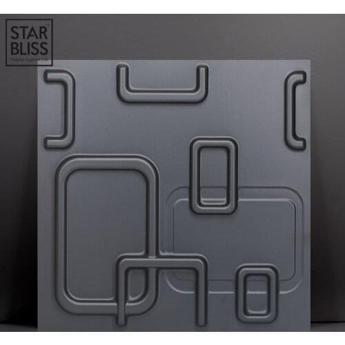 3D Plastic Molds For 3D Tile Panels Mold Plaster Wall Stone Wall Art Decor ABS Plastic Form 3D wall panel sticker ceiling panel