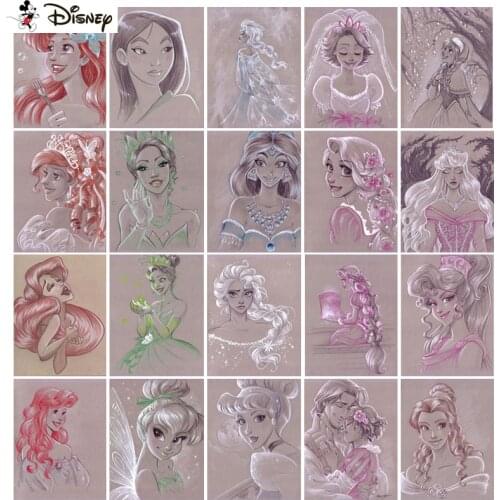 Disney Diy Full Square Round Drill 5D Diamond Painting Cross Stitch Diamond Embroidery "Cartoon princess" Home Decor Gift