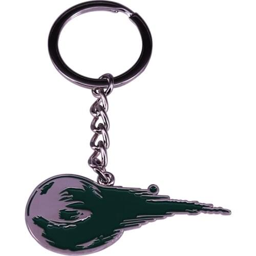 Fantasy Meteor Final RPG Keyring stained glass planet Metal Keychain The Cosmos Decor