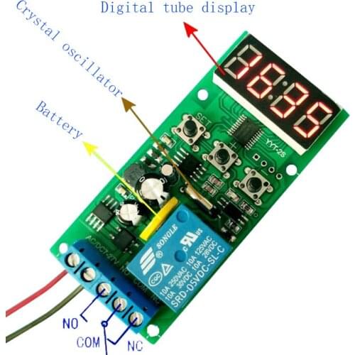 Clock relay module / real-time timing switch / delay module and time synchronization timing circuit board 12V / 24V