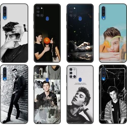 Black tpu Case For Samsung Galaxy A50 50S A30S A10 A01 A11 A21S A31 A41 A51 A71 M21 M30S S10 LITE Cover shawn mendes