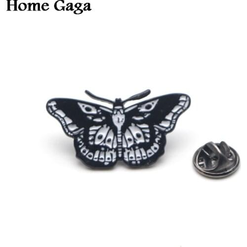 Homegaga butterfly tattoo Funny Pins backpack clothes brooches for men women hat decoration badges medals D1503