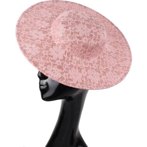 Sinamay 30CM Round Fascinator Hat Women DIY Hair Accessories Millinery Saucer Material Party Headpiece Supplies Cocktail Hats
