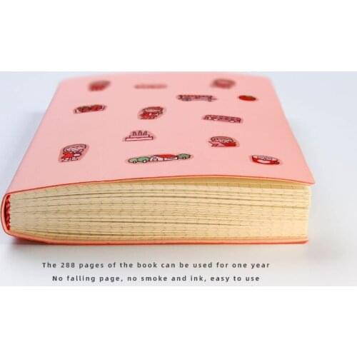 Kawaii Cute Grid Notebooks Journals Notepad Budget Book Soft Cover Agenda Planner Diary Korean Stationery Office School Supplies