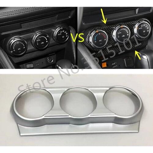 Car Cover Trim Middle Air Conditioning Switch Button Outlet Vent Accessories 1pcs For Mazda CX-3 CX3 2017 2018 2019 2020