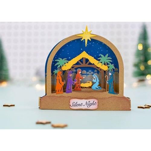 Panalisacraft pray for Christmas Metal Cutting Dies Stencils for DIY Scrapbooking/album Decorative Embossing DIY Paper Cards