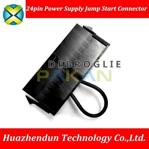 Sale in Bulk --200PCS--ATX PSU 24pin-power supply jumper starter jack adapter connector for server BTC miner machine