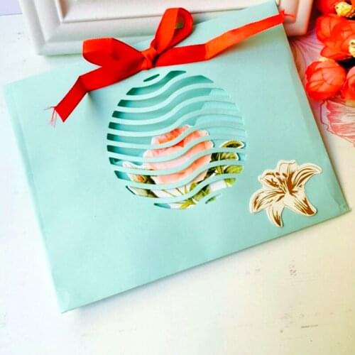 SCD727 Wave Cover Metal Cutting Dies For Scrapbooking Stencils DIY Album Cards Decoration Embossing Folder Die Cuts Tools New