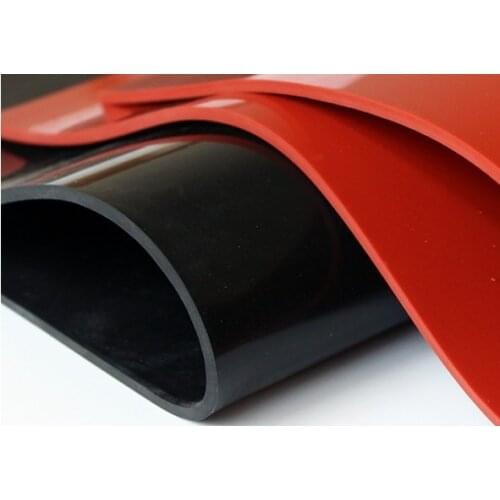 Red/Translucent/Black Silicone Rubber Sheet 500x500mm 1mm Silicone Sheeting for Vacuum Press Oven Heat Resistant Silicone Matt
