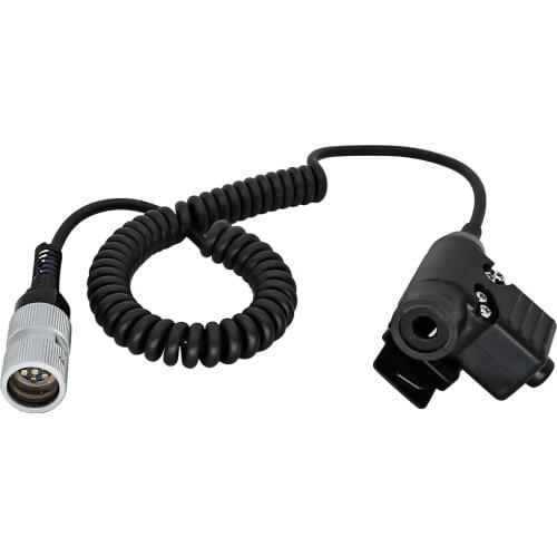 Tactical Headset Adapter U94 Ptt 6-pin Plug Ptt Suitable for PRC152 PRC148 Virtual Box Airsoft Military Headset Ptt