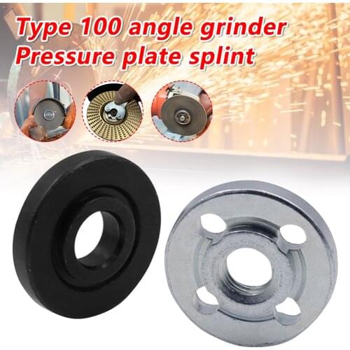 Angle Grinder Flange Nut M10 Thread Lock Nut Inner Outer Metal Locking Nut Set Lathe Machining Steel Angle Grinder Tool Parts