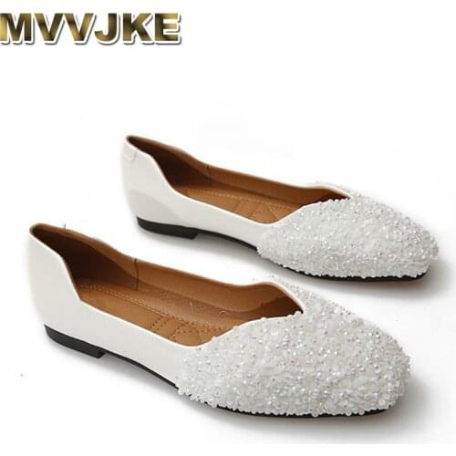 MVVJKE Glitter Shoes Black Shoes For Women Flat Shoes Women Loafers Women Fashion Zapatos Comodos Mujer Dames Schoenen Tenis