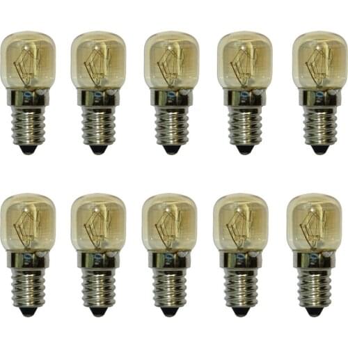 10pcs E14 T22 15W 110V~130V Oven Bulb Oven Lamp Heat Resistant Bulb 300'C