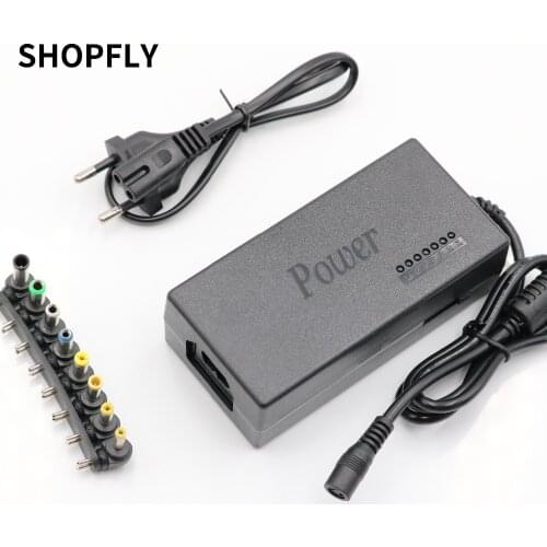 8pcs Universal Power Adapter 96W 12V To 24V Adjustable Portable Charger For Dell Toshiba Hp Asus Acer Laptops Eu-Plug