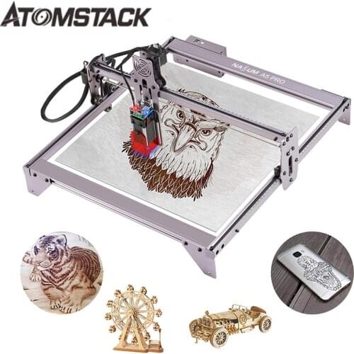 ATOMSTACK A5 PRO 40W DIY CNC Engraver Kits Wood Carving Engraving Cutting Machine Desktop Printer Logo Picture Marking