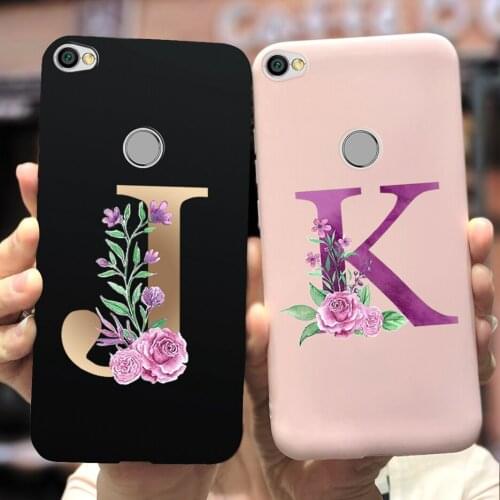 For Xiaomi Redmi Note 5A Note5A Prime Case Cute Letters Soft Silicone Phone Cases For Xiaomi Redmi Note 5A Prine Back Cover Bags