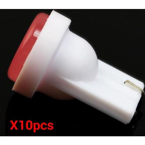 Long Service Life Super Bright Light Universal 5 Colors 12V 1W T10 6 Chip New Auto Car Lamp Bright Side Light Lamp Set 10 Pieces