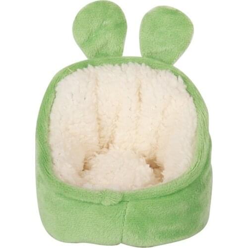 Hamster House Guinea Pig Accessories Hamster Cotton House Small Animal Nest Winter Warm For Rodent/Guinea Pig/Rat/Hedgehog