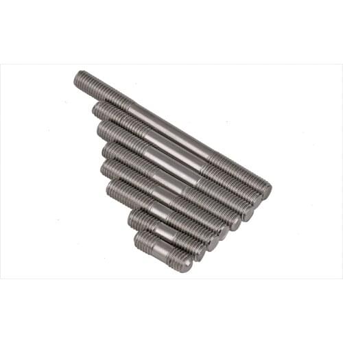 GB901 304 stainless steel screws double-headed screw rods studs M8 M10 M12 M16 Bolts double-headed screws teeth