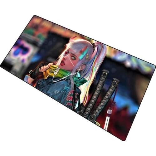Gaming RGB Large Illumination Mouse Pad Gamer Anime Girl Notebook Computer Mousepad Mats Office Desk Resting Surface Mat Game