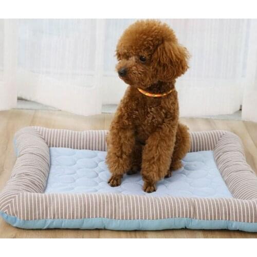 Dog Mat Fashion Summer Cool Feeling Dog Bed Breathable Household Pet Sofa For Medium And Large Dogs Products Puppies Cat Mat