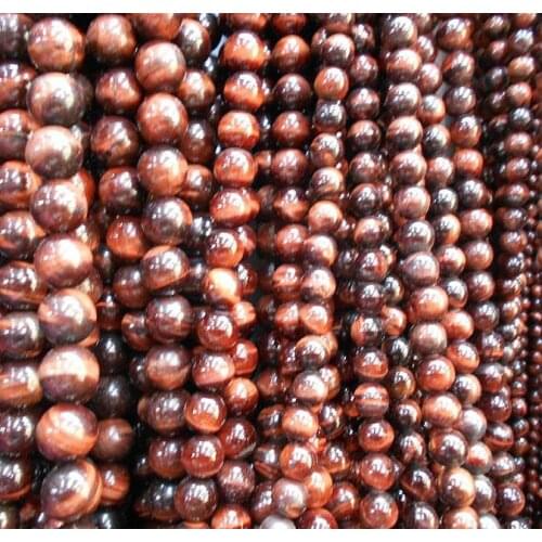 Red tiger eye round stone loose beads for jewelry making 4/6/8/10/12 MM