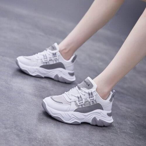 Women Sneakers White Black Designer Shoes Woman Autumn Winter Chunky Sneakers Fashion Light Dad Shoes Ladies Platform Footwear