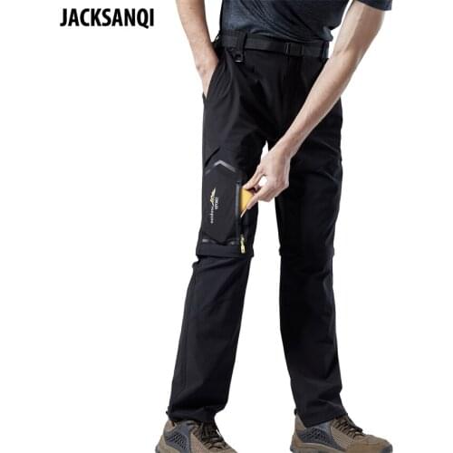 JACKSANQI Mens Detachable Hiking Quick Dry Pants Outdoor Sport Summer Camping Trekking Fishing Shorts Breathable Thousers RA454