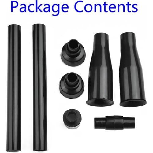 8pcs Set Black Home Multi-Functional Garden Fountain Plastic Nozzle Head Universal Adapter For All Garden Pumps