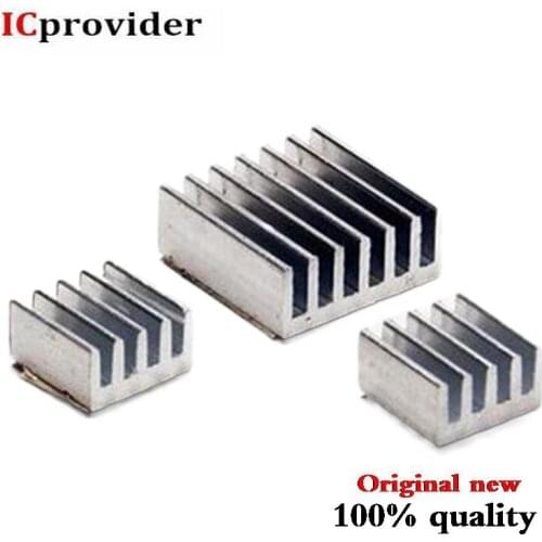 3pcs + Adhesive Raspberry Pi Heatsink Cooler Pure Aluminum Heat Sink Set Kit Radiator For Cooling Raspberry Pi 2 B