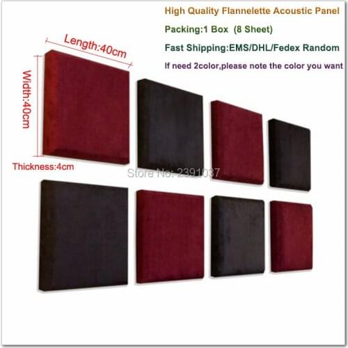 Brand New Flannelette acustico Panel Wall Panel ACOUSTIC PANEL SCATTER Acoustics | SOUND TREATMENT 1 Box (8 Sheet)