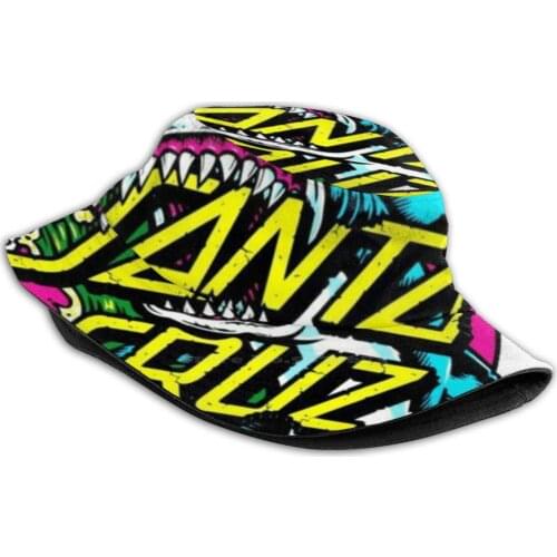 Shark Foldable Panama Bucket Hat Cap Shark Shark Santa Shark Skate Skateboard Cruz Skate Skate Skaters Skate Girl Shark Wave