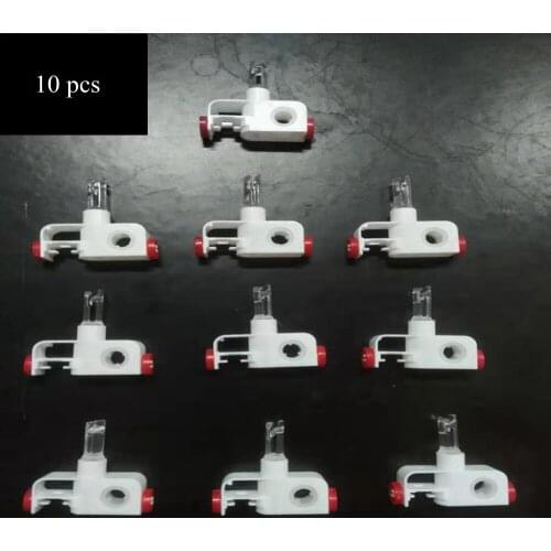 Package of 10pcs Vertical Window Blind Stem and Holder White (Covering Treatment Hardware)