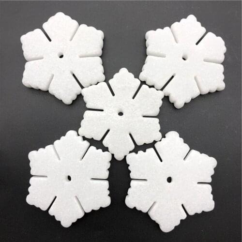 Drop Shipping 1PC Natural White Jade Crystal Christmas Snowflake Hand Made New Years Christmas Natural Stones and Crystals