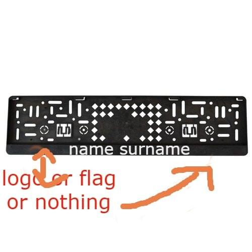 İsme custom is plates of free shipping two pcs plates of frame