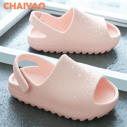 Baby Toddler Kids Adults Slip-On Fashion Sandals Boys Girls Foam Beach Summer Slides Bone ResinChildren Lightweight Water Shoes