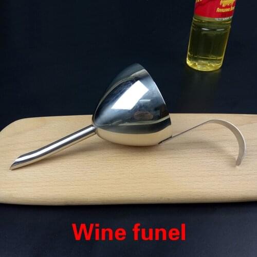 304 Stainless Steel Strainer Filter Transferring Essential Oils Liquid Fluid Funnel For Home Kitchen Tools red wine funnel