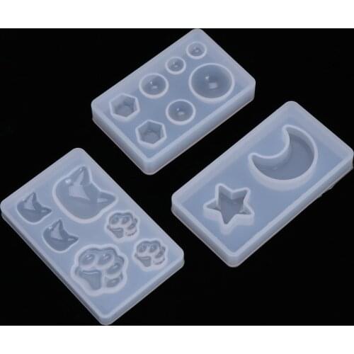 Silicone Mold DIY Crafts Claw Moon Geometry Mirror For Jewelry Making Decorative