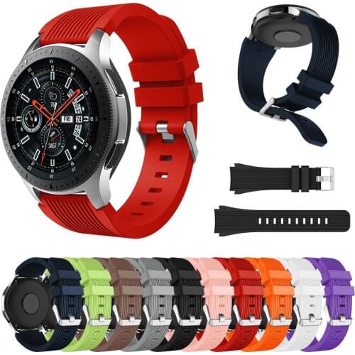 Silicone Wrist Band Strap for Samsung Galaxy Watch 46mm SM-R800 Galaxy Watch 42mm SM-R810 Smart Watch Band Wristband