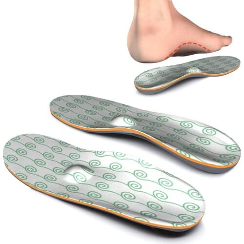 Green Printing Plantar Fasciitis Arch Support Insoles Memory Foam Insoles for Women Men, Shock Absorption Sports Shoe Inserts